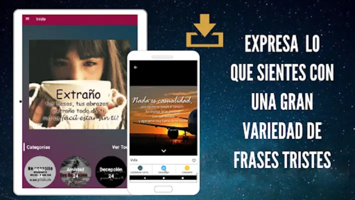 Frases Tristes de Amor android App screenshot 4